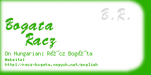 bogata racz business card